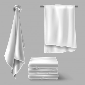 White cloth towels Free Vector
