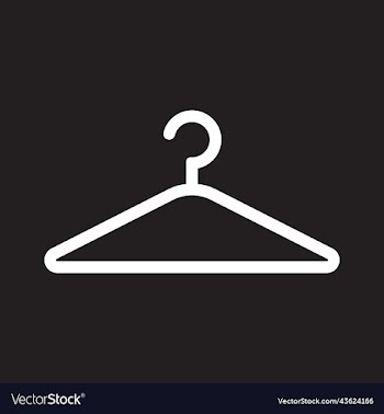 white clothes hanger