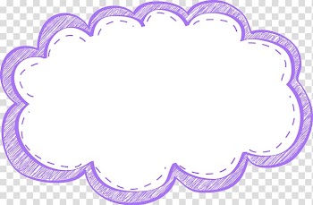 White cloud , Cloud Frames Free content , Purple Frame transparent background PNG clipart