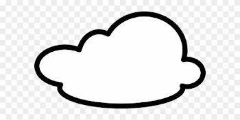 White Cloud Drawing Transparent Background