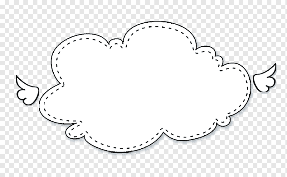 white cloud illustration, Speech balloon Bubble, Cartoon clouds painted border, love, watercolor Painting, border png