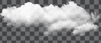 White cloud PNG transparent, no background