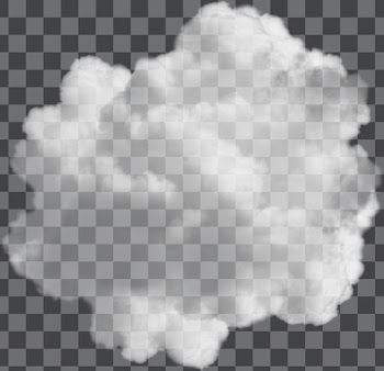 White cloud PNG transparent, no background