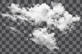 White cloud PNG transparent, no background