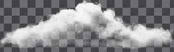 White cloud PNG transparent, no background