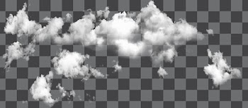 White cloud PNG transparent, no background