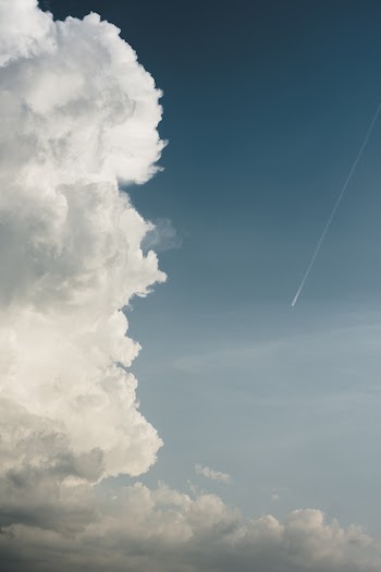 White Clouds and Blue Sky
