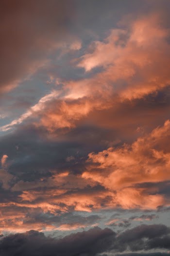 White Clouds during Golden Hour