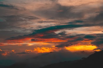 White Clouds during Golden Hour