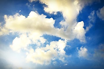White Clouds in Blue Sky