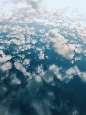 White Clouds in Sky