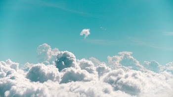 white clouds photography