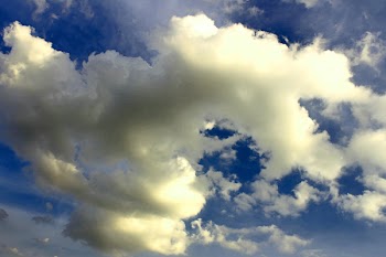 White Clouds Under Blue Sky