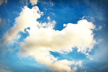 White Clouds Under Blue Sky