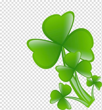 White Clover Four-leaf clover, Clover leaf transparent background PNG clipart