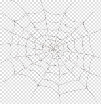 White cobweb, Spider web, White spider web transparent background PNG clipart