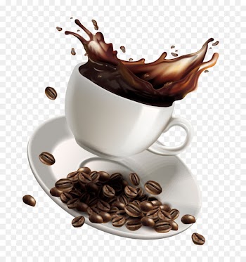 White coffee Instant coffee Cafe - Cartoon vector splash of coffee png 