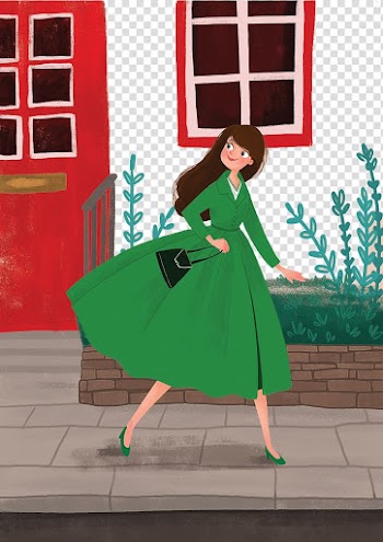 White-collar worker, Female white-collar work in a hurry transparent background PNG clipart