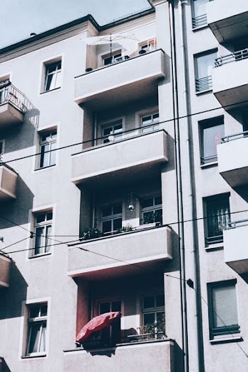 white concrete apartment building