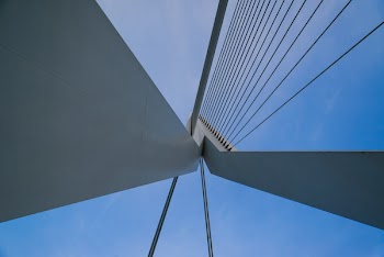 White Concrete Bridge Lining
