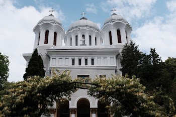 White Concrete Cathedral Near Trees