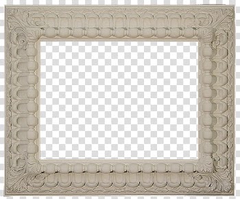 White concrete frame transparent background PNG clipart