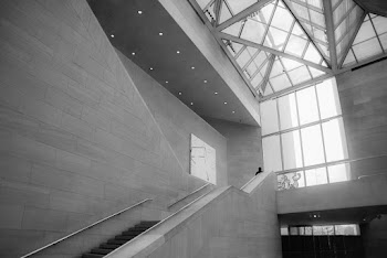 White Concrete Stairs