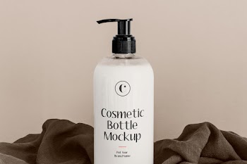 White Cosmetics Bottle Mockup cosmetic bottle mockup put your brand name 