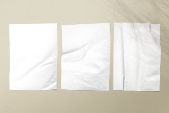 White crinkled paper on beige | Free Photo - rawpixel