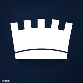 White crown on navy blue vector | Free stock vector - 489048