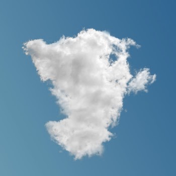 White cumulus cloud, blue sky | Free PSD - rawpixel