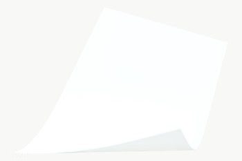 White curled chart paper design element | Free  transparent png - 2358427