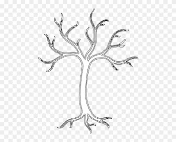 White Dead Tree Clip Art At Clker - Bare Tree Clip Art