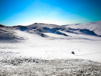 White Desert Field Wallpaper