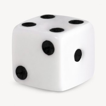 White dice collage element psd | Free PSD - rawpixel