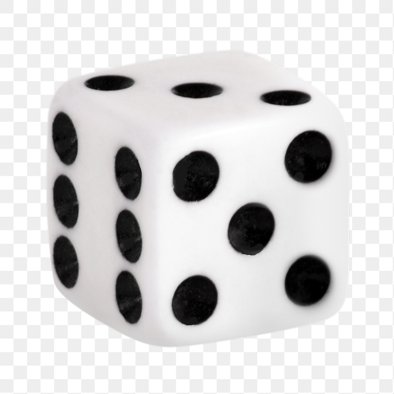 White dice png sticker, transparent | Free PNG - rawpixel
