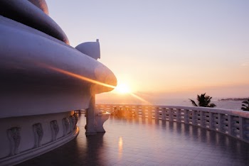 White Dome Building during Sunset