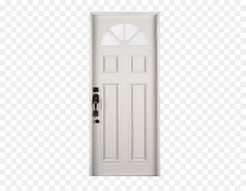 White Door - White single closed door 
