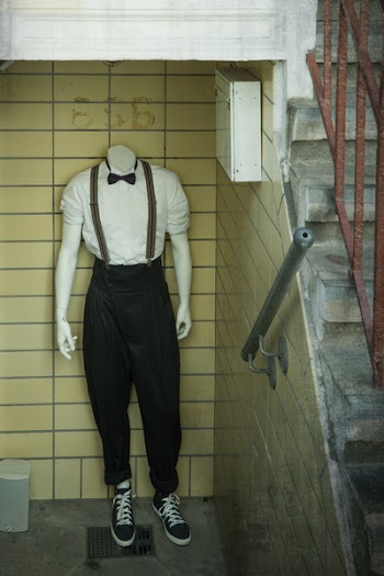 White Dress Shirt and Black Pants Set