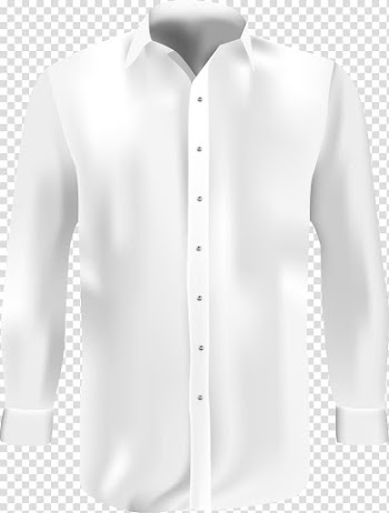White dress shirt , Blouse White Dress shirt Formal wear, A white shirt transparent background PNG clipart