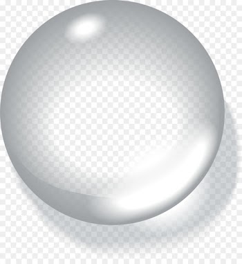White Drop Sphere - White bead circle 