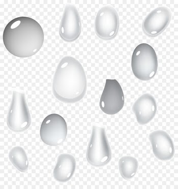 White Drop - White water droplets vector 