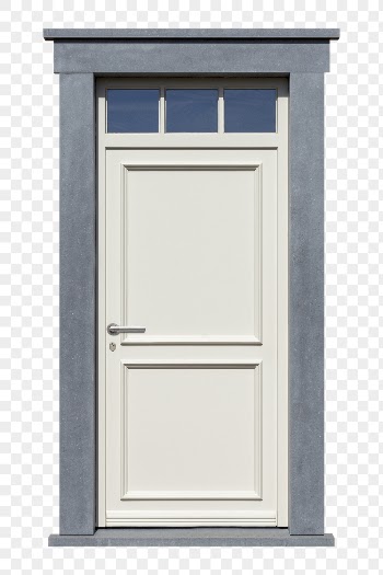 White entrance door png clipart, | Free PNG - rawpixel