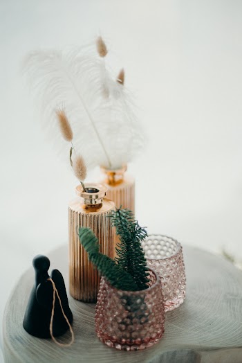 White Feather on Fragrance Bottle