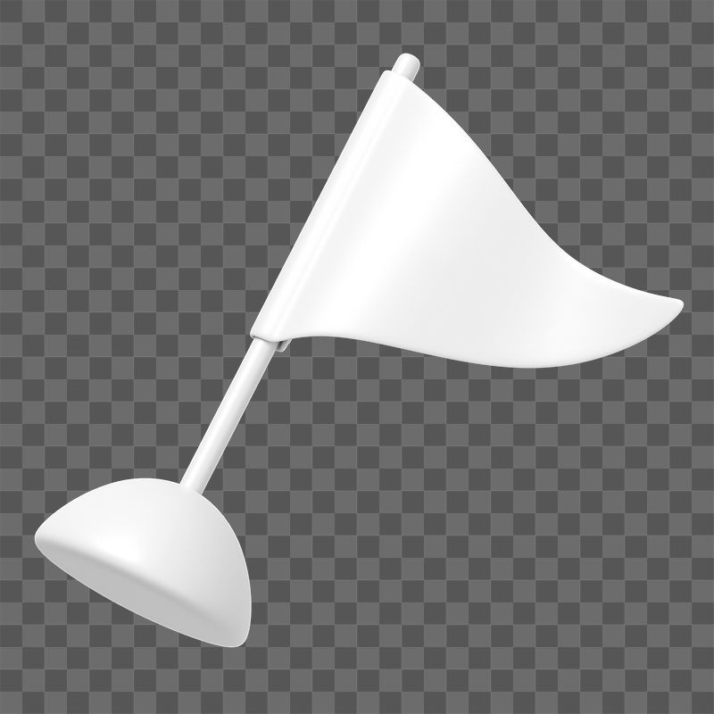 White flag png icon sticker, | Free PNG - rawpixel