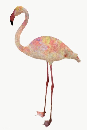 White flamingo bird design element | Free  transparent png - 2338907