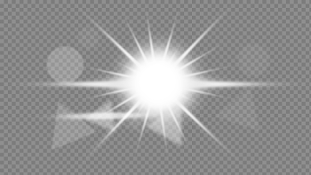 White Flare Transparent Images
