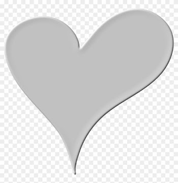 White Floral Wedding Heart On Grey Background Royalty - Portable Network Graphics