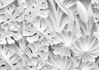 White flower background, carved floral | Free Photo - rawpixel