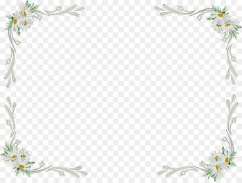 White Flowers Frame Clip art - white flower 